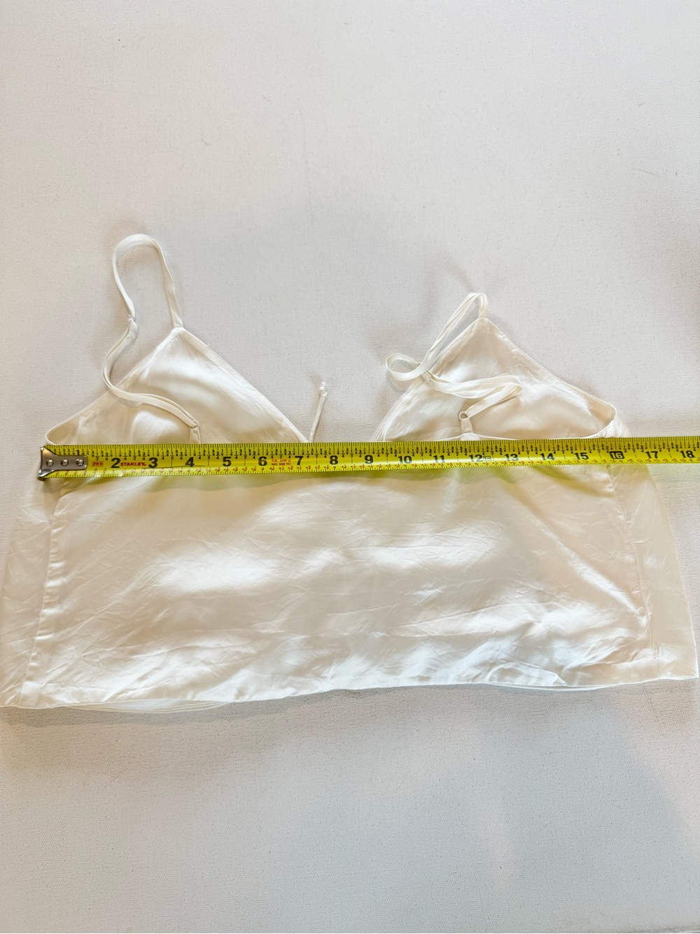 Aritzia Wilfred Verso Camisole - Size Medium - Cream/Ivory V-Neck Tank Ruching - Picture 11 of 12